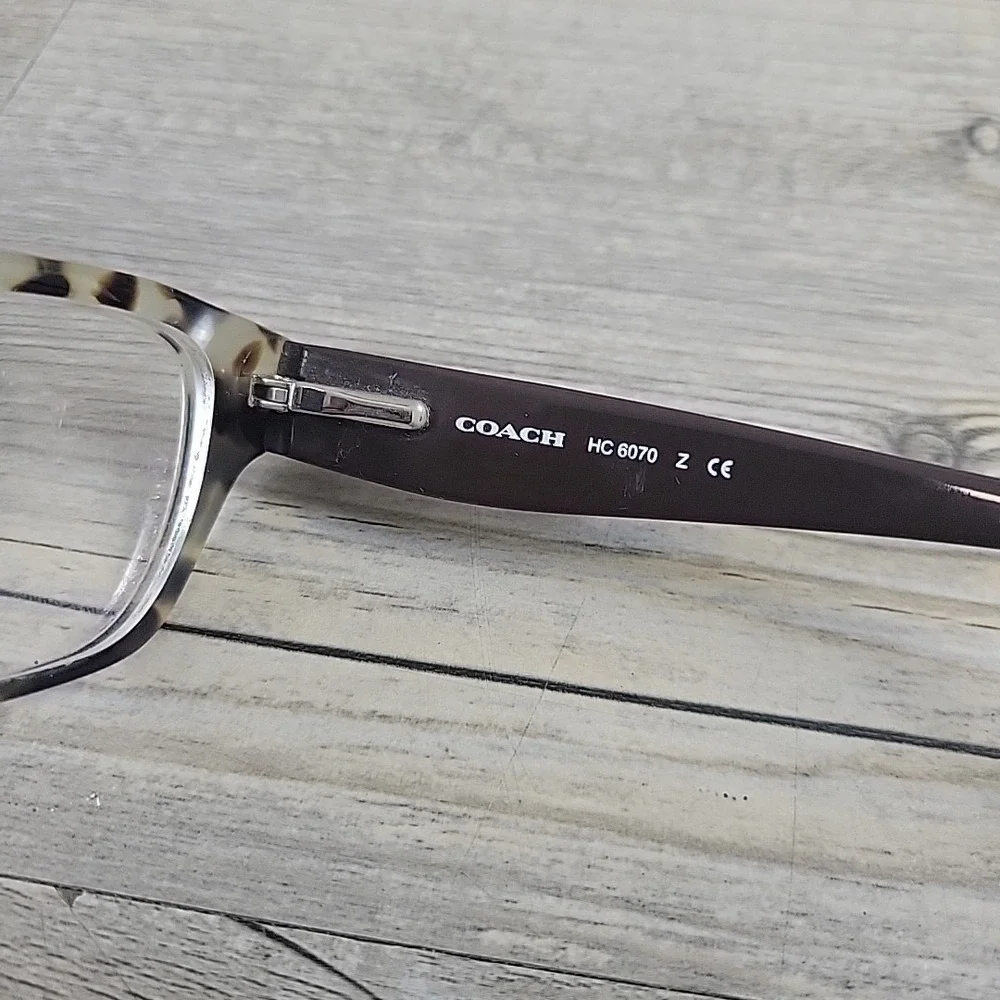 Coach HC6070 5325 Snow Leopard Tortoise Brown Eyeglasses FRAMES‎ ONLY 51-17-135